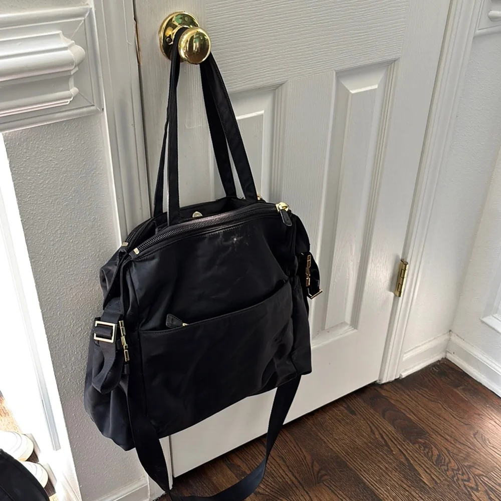 Tory Burch Black Diaper Tote Bag
